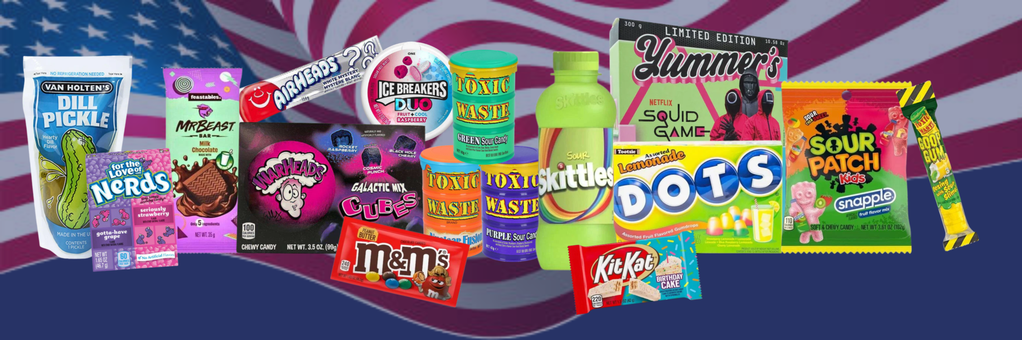 Amerikanische Süßigkeiten