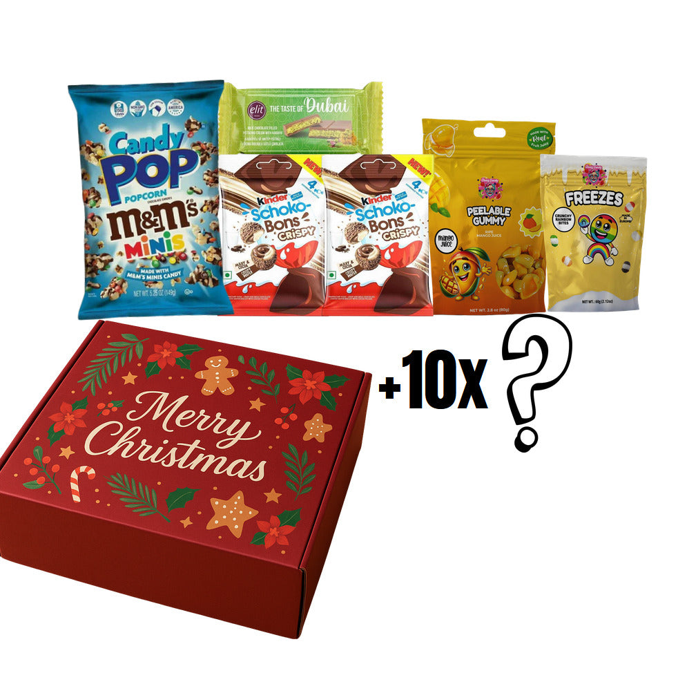 BLACK FRIDAY Bundle mit M&M`s, Kinder Schokolade, Chaos Candy und Elit Dubai Schokolade