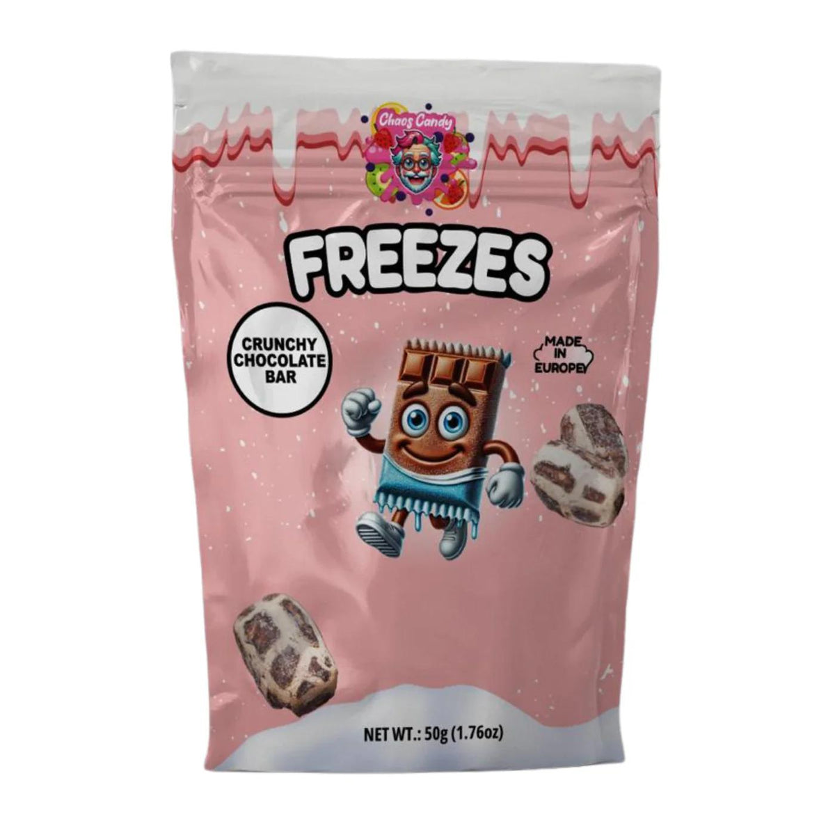 Freezes Crunchy Chocolate Snack mit knuspriger Freeze-Textur und zartschmelzender Schokolade
