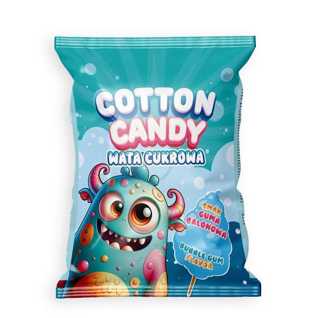bunte Zuckerwatte mit intensivem Bubblegum-Geschmack und nostalgischem Flair