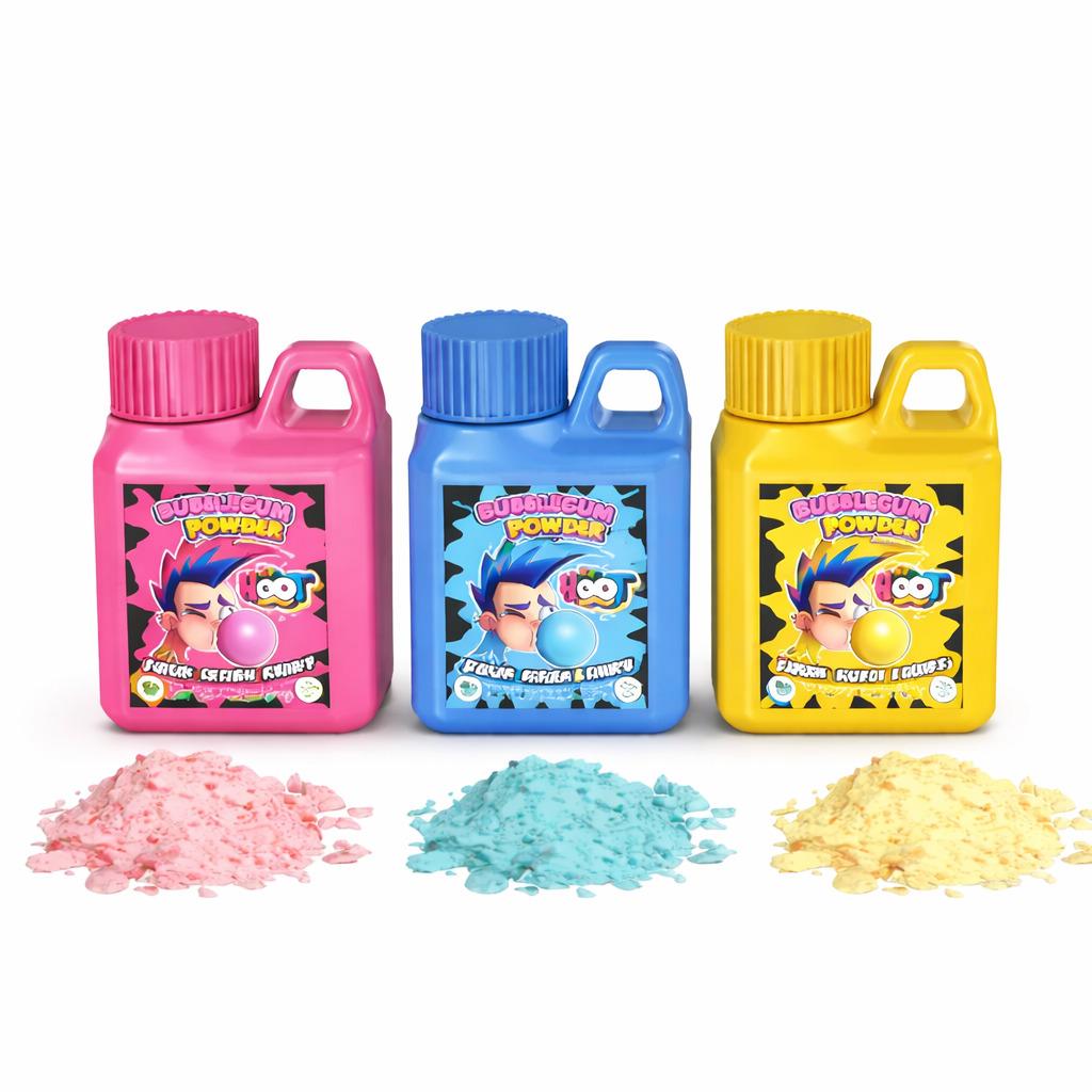 Sour Bubblegum Powder mit Cottoncandy-Geschmack und fruchtig-saurem Himbeeraroma im Pulverformat