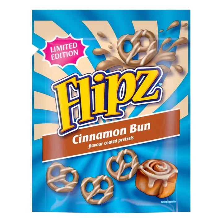 Flipz Cinnamon Bun Limited Edition pretzels 90g
