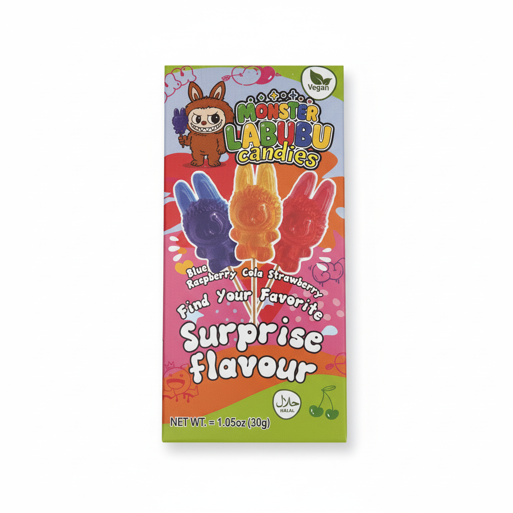 Labubu Monster Lollipop Lutscher 30g bunter viraler Lutscher