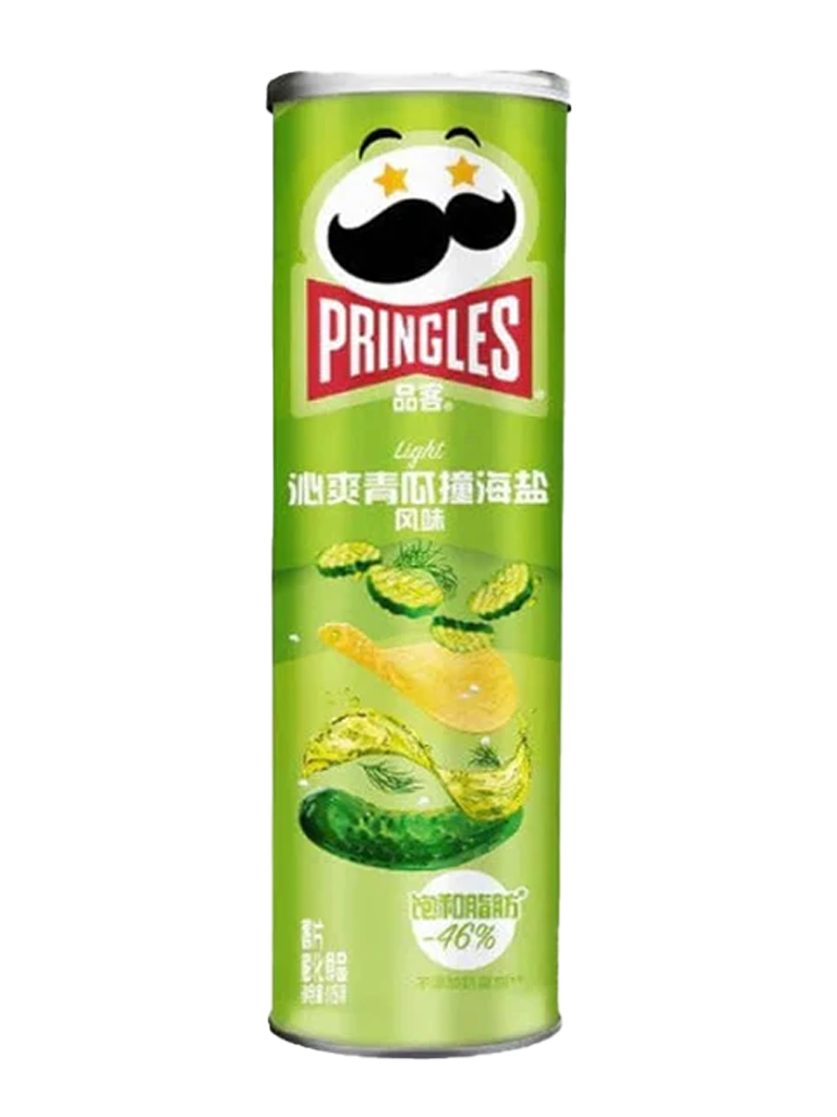 Pringles Light Gurken- und Meersalz-Geschmack Asia 110g Packung