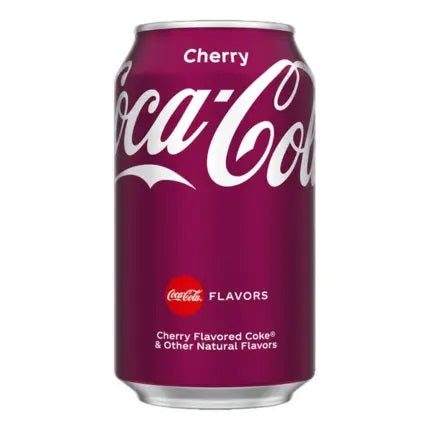 Coca Cola - Cherry 355ml can with cherry flavor.