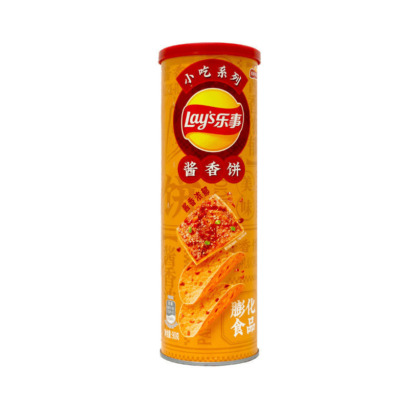 Lay’s Potato Chips Sauce Pancake 90 g mit chinesischem Jianbing Street Food Geschmack und würzig-aromatischer Sauce