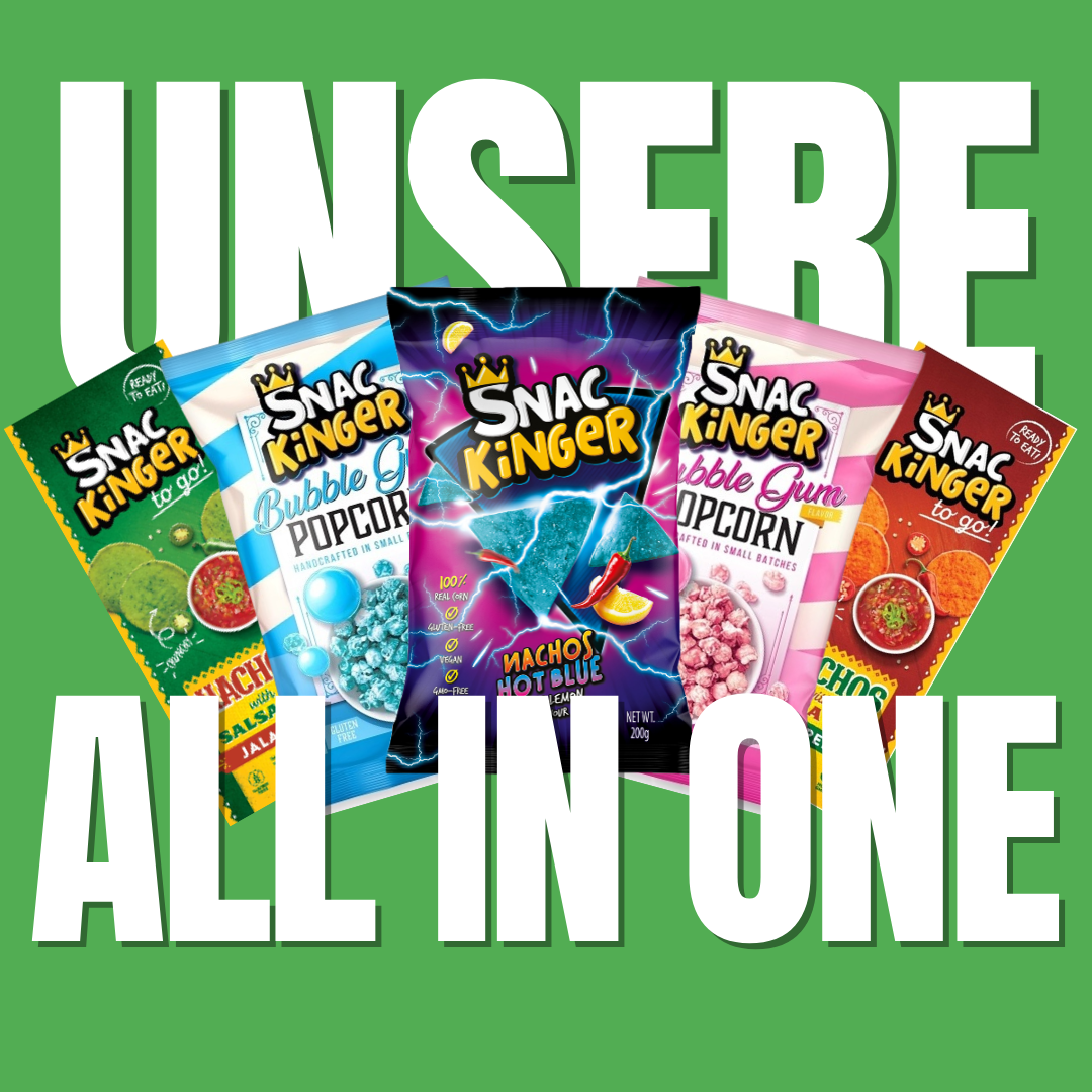 Snackinger All-in-One Bundle mit Chips, Popcorn und Snacks in großer Packung