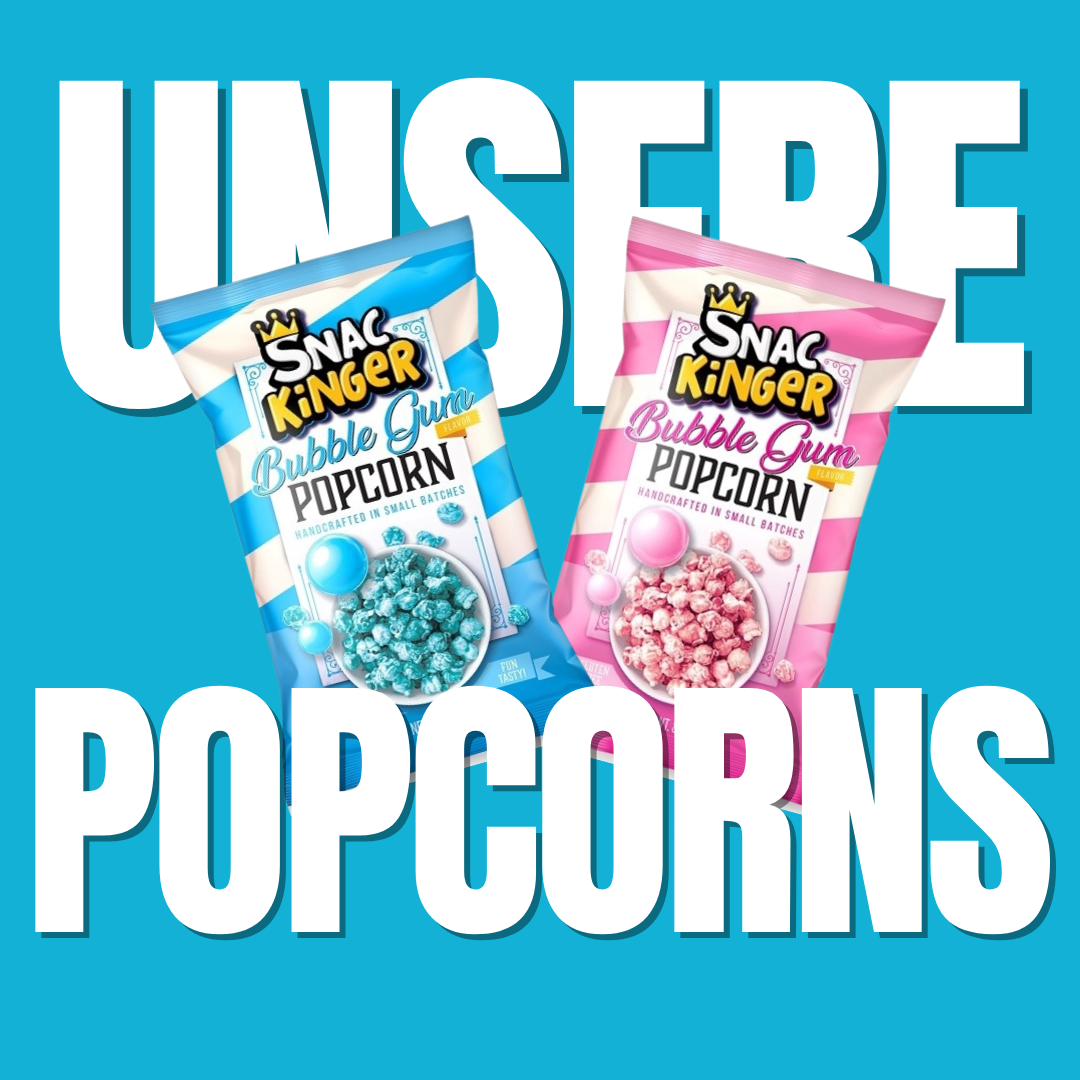 Snackinger Popcorn Bundle mit verschiedenen Popcorn-Sorten für Filmabend