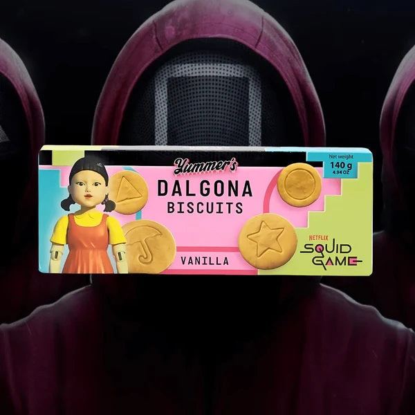 Squid Game Vanilla Dalgona Biscuites
