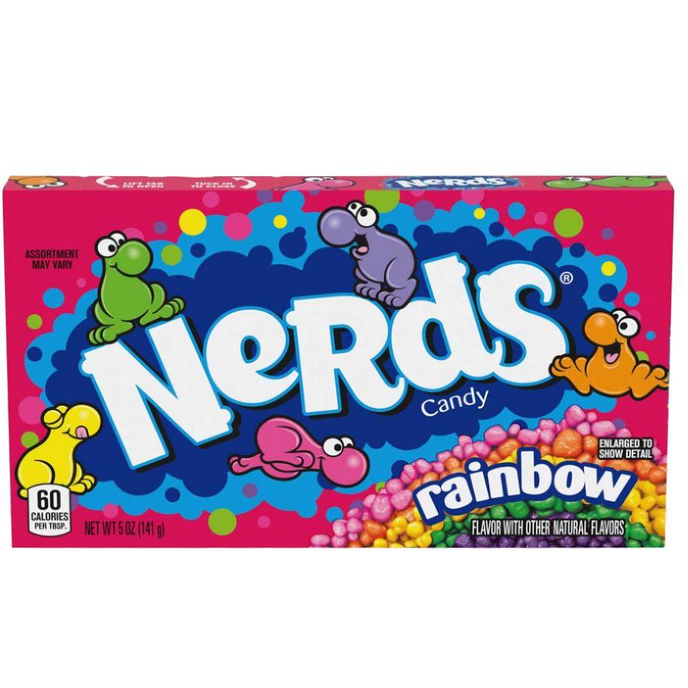 Nerds Rainbow Box 141gWinzig, sauer, knusprig - eine köstlich innovative Erfahrung, die wirklich einzigartig ist: NERDS Rainbow Candy. Diese Rainbow NERDS Bonbons kommen in einer klassiscWorld of Candy