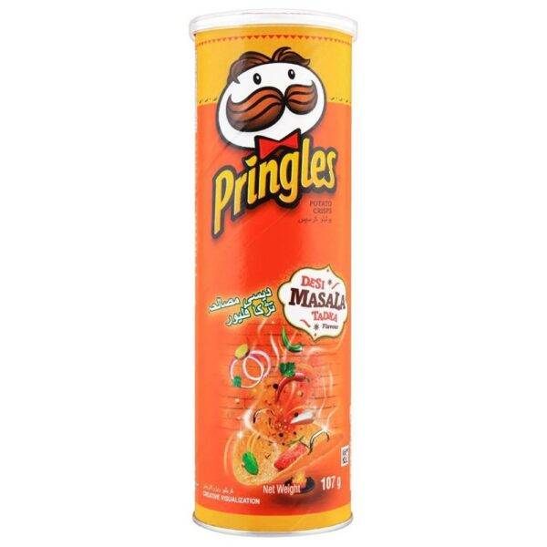 Pringles Desi Masala Tadka 110g\n
\n
\n
\n
\n
\n
\n
\n
\n
\n
\n
\n
\n
\nEine exotische Geschmacksexplosion! Pringles Desi Masala Tadka sind knusprige Stapelchips mit einer herzhaften Mischung aus World of Candy