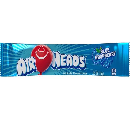 Airheads Blue Raspberry candy bar, 15.6g Himbeergeschmack