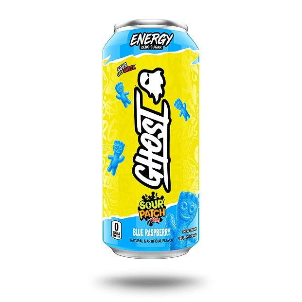 GHOST Energy Drink Sour Patch Kids Blue Raspberry can, 473ml