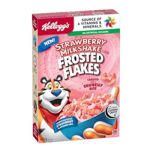 Kellogg's Frosted Flakes Erdbeer-Milkshake-Stil