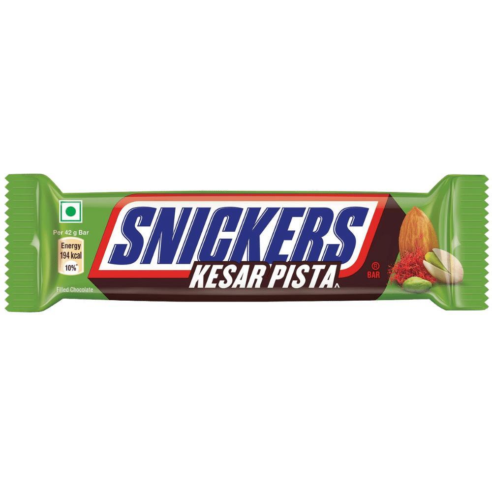 Snickers Kesar Pista 42gDas Geschmackserlebnis aus Indien! Mit Snickers Kesar Pista erwartet Sie eine neuen Geschmacksidee. Der Snickers-Riegel hat durch die Zugabe von Pistazien und ErdnüsWorld of Candy