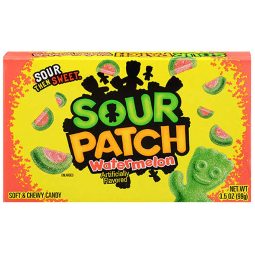 Sour Patch Watermelon Theatre Box 99gMit dem erfrischenden Geschmack von saftiger Wassermelone sind diese weichen Fruchtgummis umhüllt von extra saurem Zucker eine köstliche Leckerei für Naschkatzen jedWorld of Candy