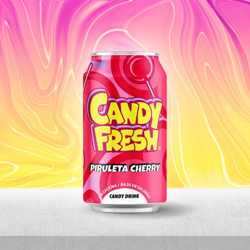 330ml Candy Drink Erfrischungsgetränk mit Kirschlutschergeschmack in Dose