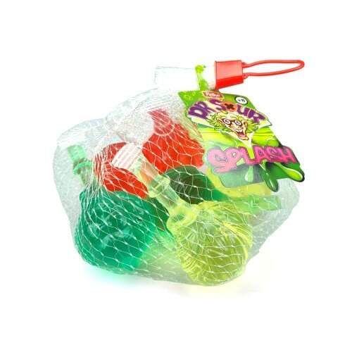 Colorful bag of Dr. Sour Splash candies - 180g, featuring assorted fruity, sour, water-filled treats.