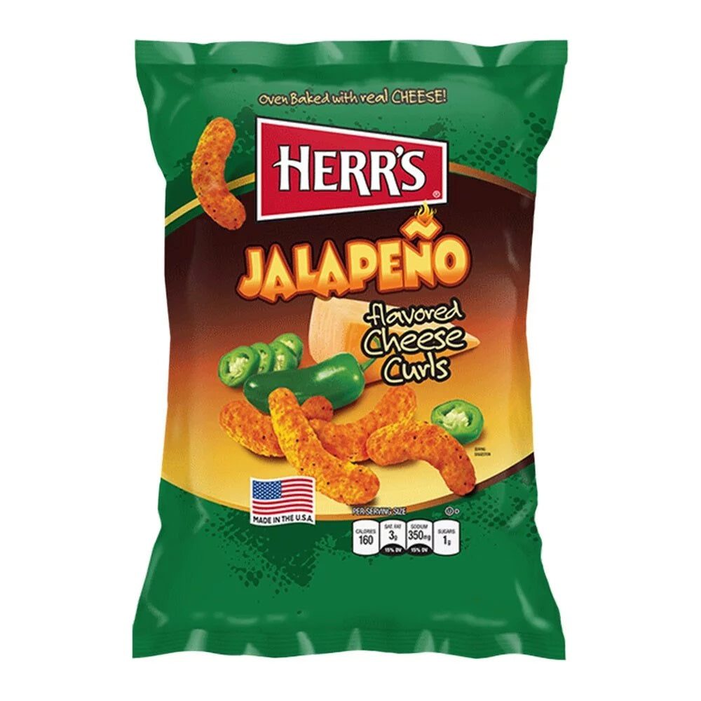 Herr's Jalapeno Cheese Curls 170g