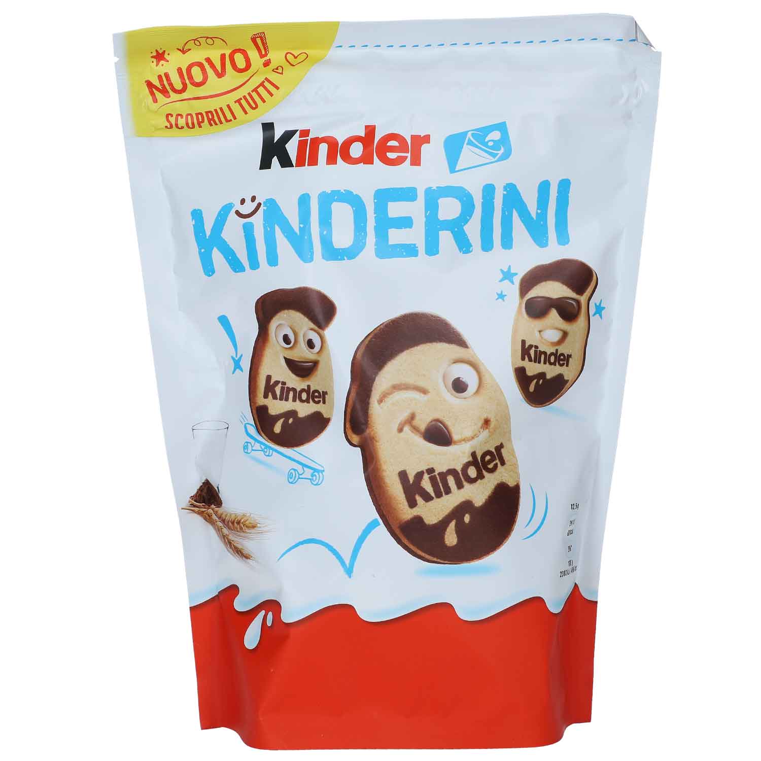 Kinder Kinderini 250gVerwöhnen Sie Ihren Gaumen mit den köstlichen Kinder® Kinderini Milch- und Kakaomürbeteigkeksen. kinder Kinderini sind ein leckerer Keks-Genuss, der mit dem intensivWorld of Candy