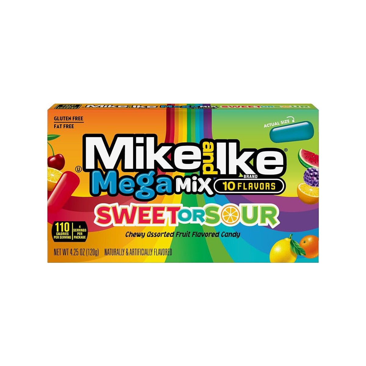 Mike and Ike - Mega Mix Sweet or Sour 120g