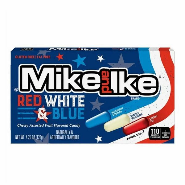 Mike and Ike - Red, White & Blue 120g