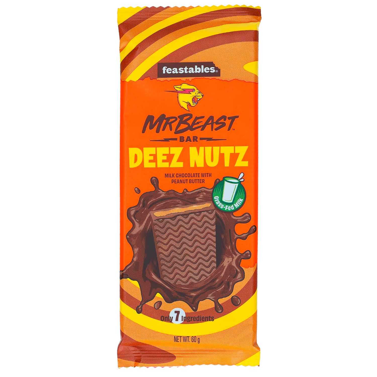 Mr. Beast Deez Nuts Chocolate Bar 60g