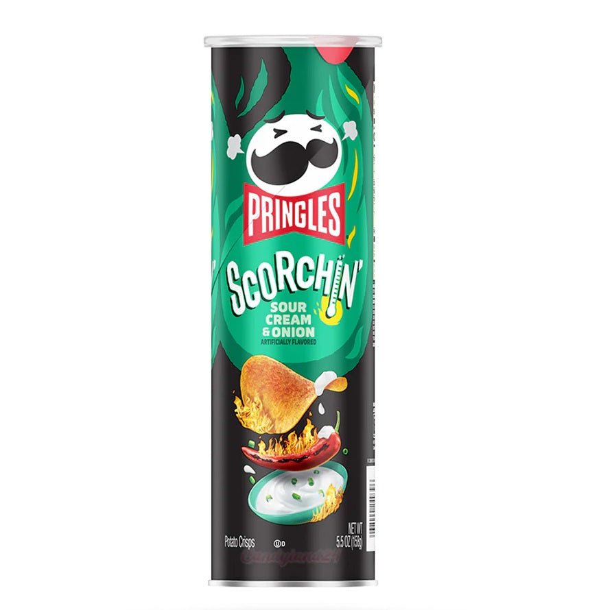 Pringles Scorchin Sour Cream & Onion 156g